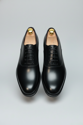 Black Leather Lace-Up Dress Shoes